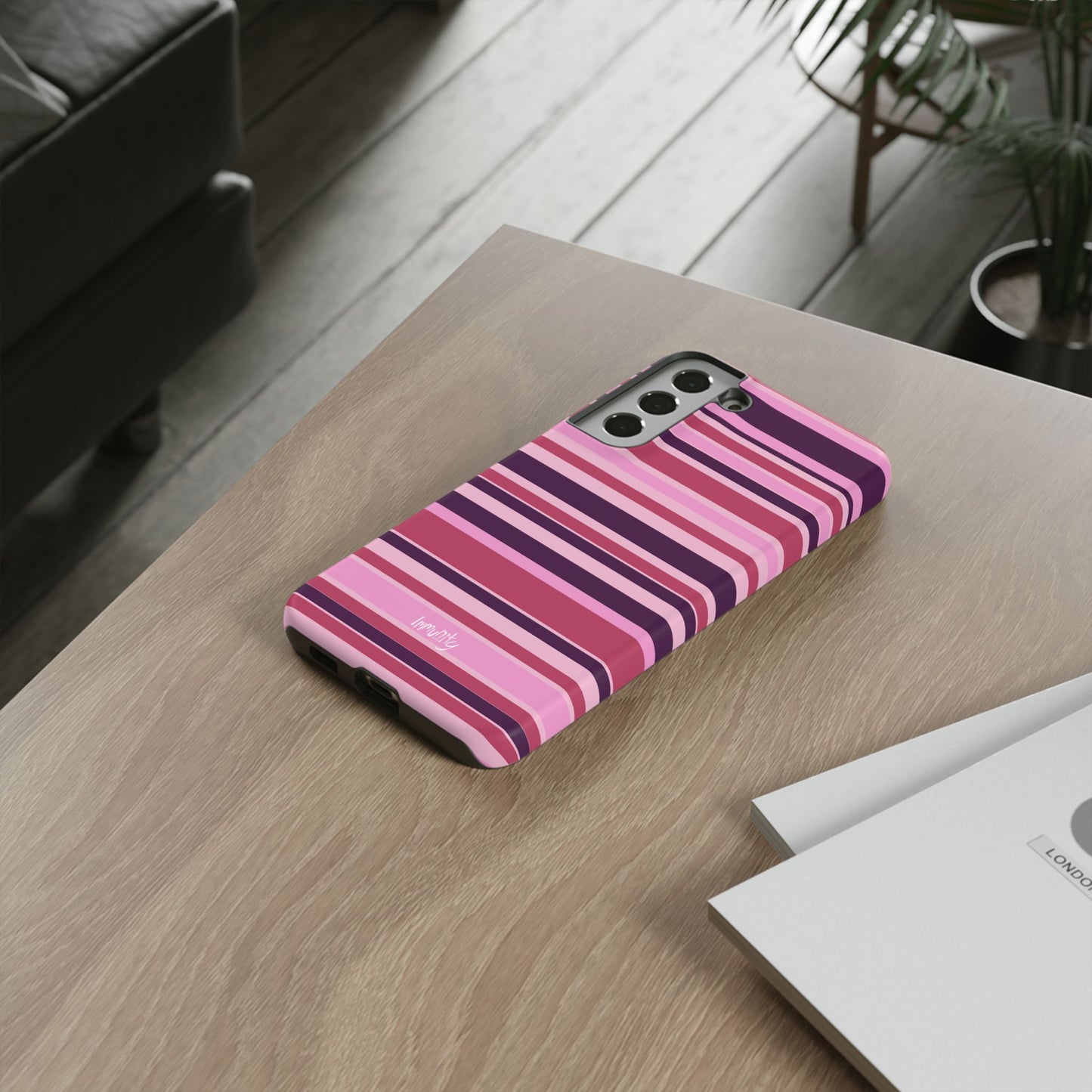 Pink Stripes Phone Case