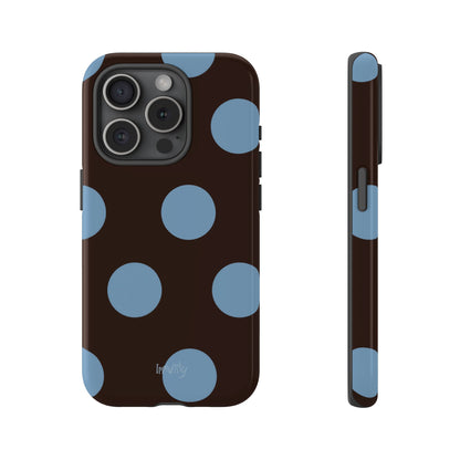 Big Blue Polka Dot Phone Case