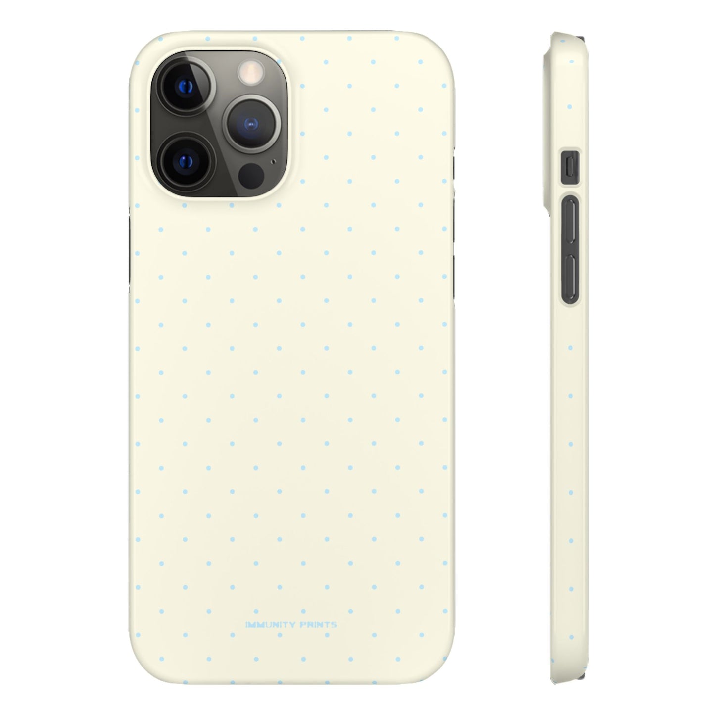 Mini Polka Dot (Blue) Snap Phone Case
