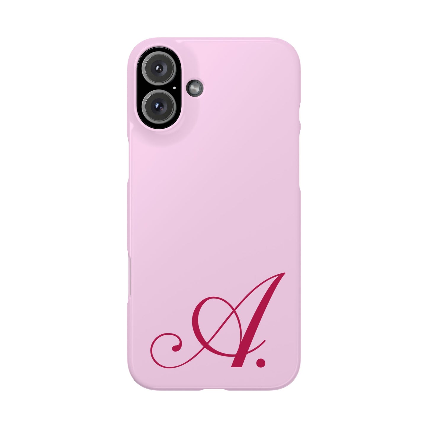 Initial (Pink) Snap Phone Case