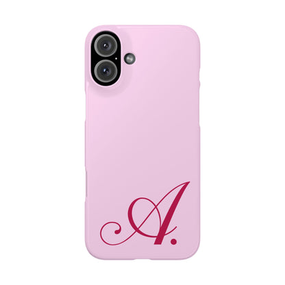 Initial (Pink) Snap Phone Case