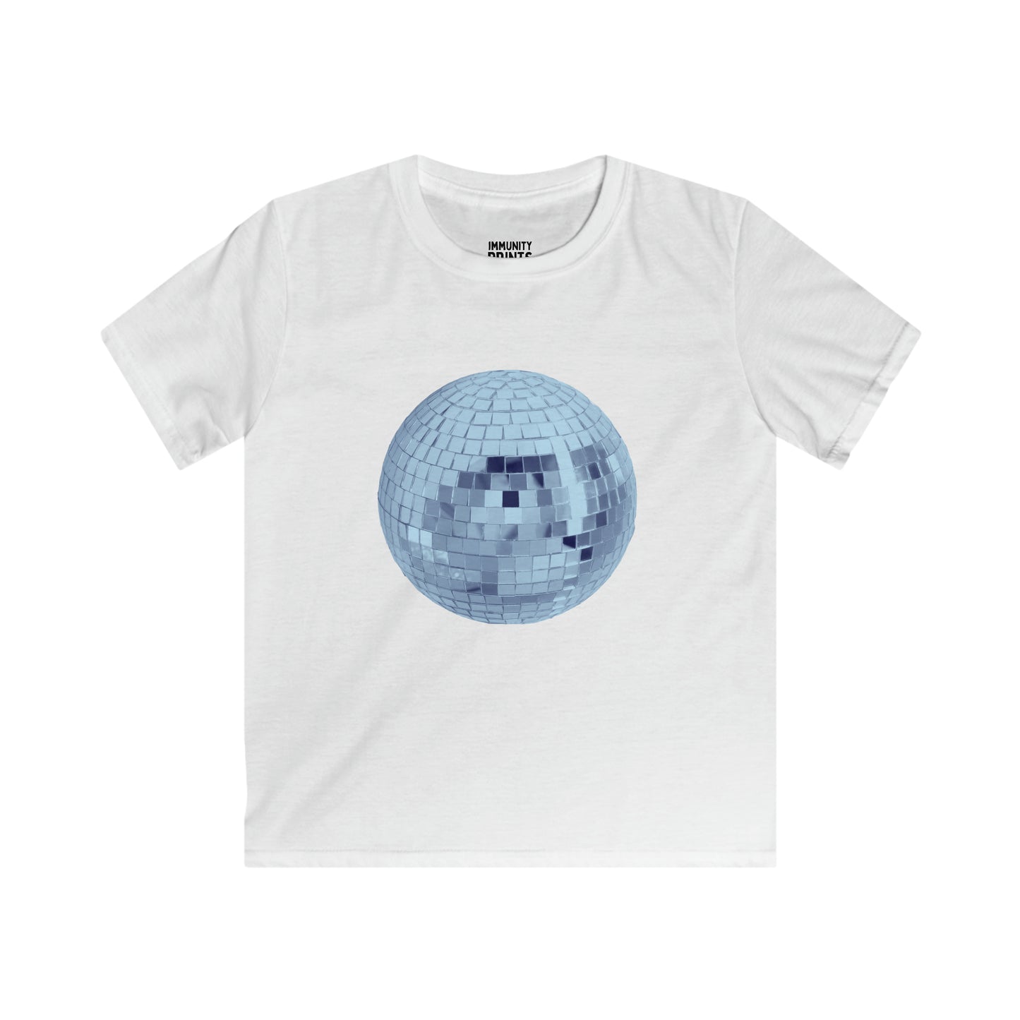 Blue Mirrorball Baby Tee