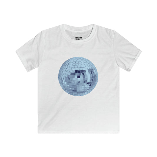 Blue Mirrorball Baby Tee