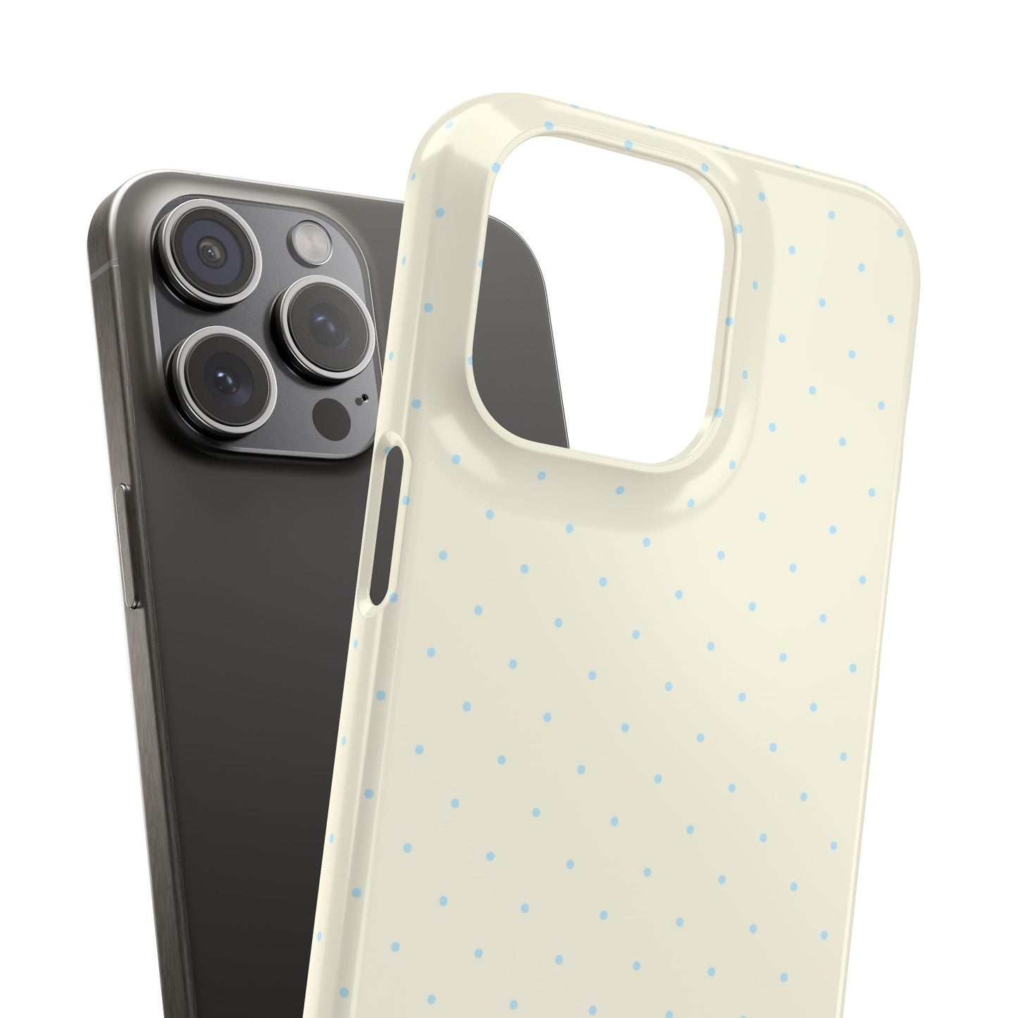 Mini Polka Dot (Blue) Snap Phone Case