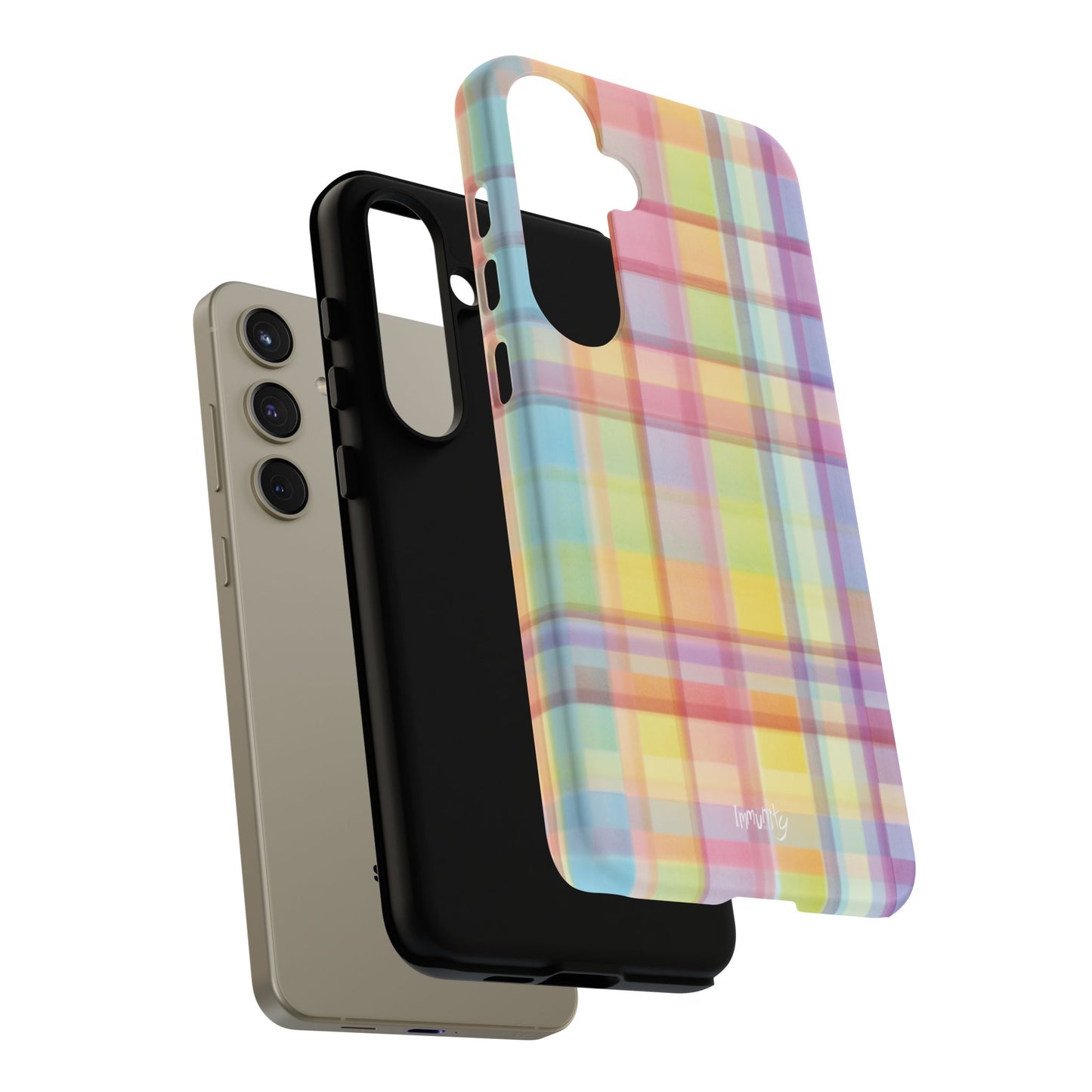 Rainbow Gingham Phone Case