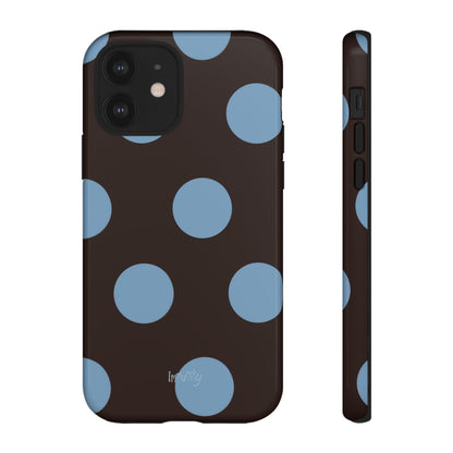 Big Blue Polka Dot Phone Case