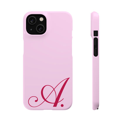 Initial (Pink) Snap Phone Case