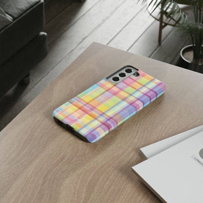 Rainbow Gingham Phone Case