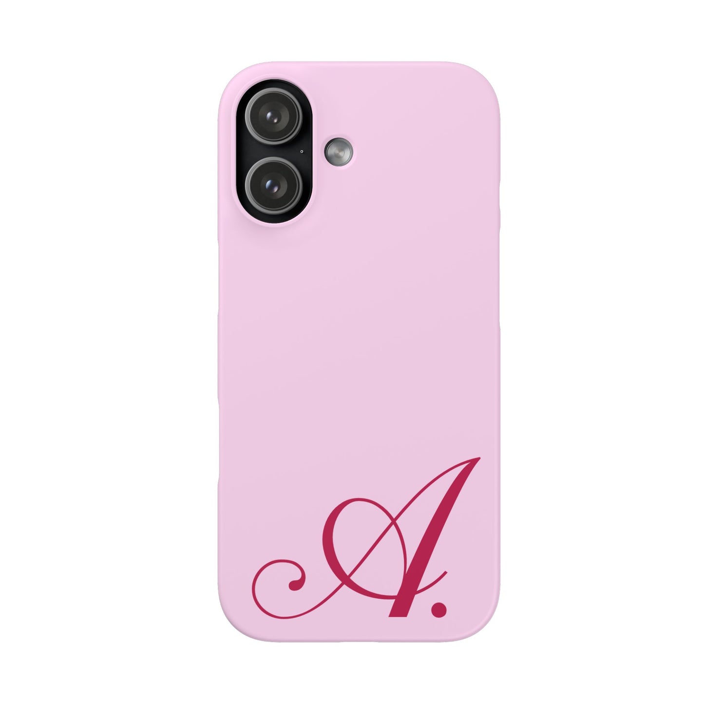 Initial (Pink) Snap Phone Case
