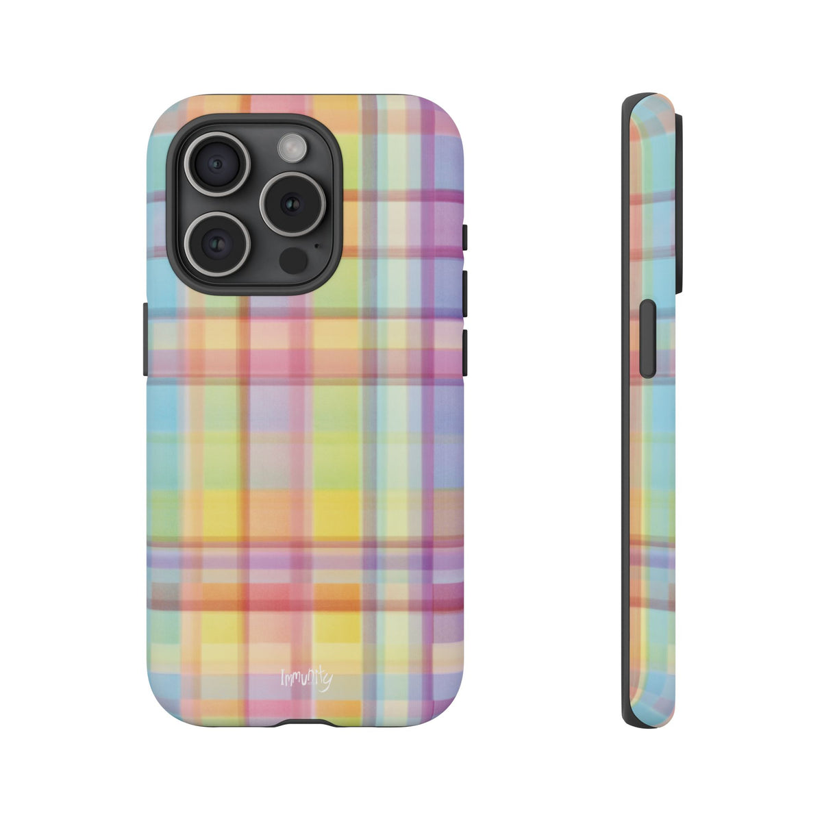 Rainbow Gingham Phone Case