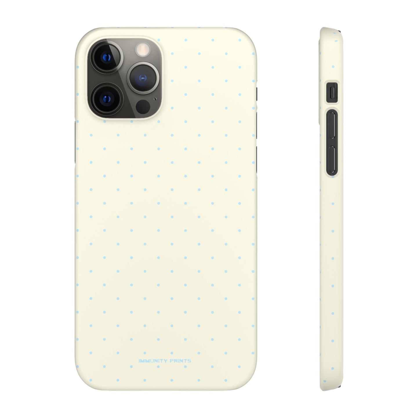 Mini Polka Dot (Blue) Snap Phone Case