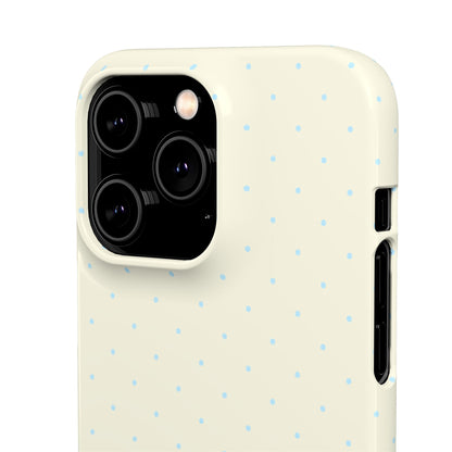 Mini Polka Dot (Blue) Snap Phone Case