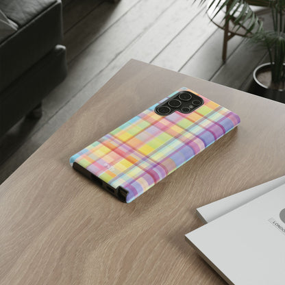 Rainbow Gingham Phone Case