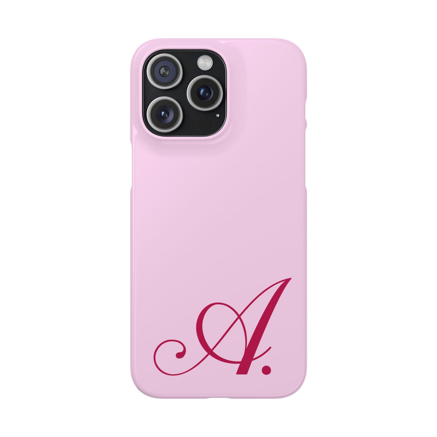 Initial (Pink) Snap Phone Case