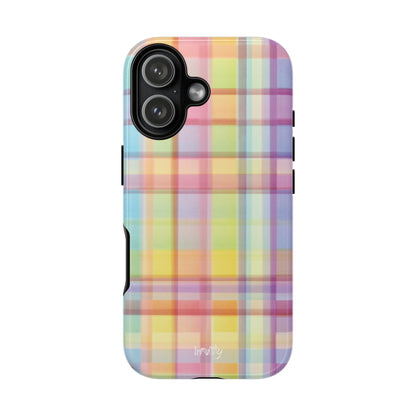 Rainbow Gingham Phone Case